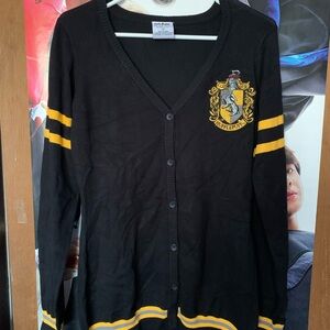 Black and Yellow Hufflepuff Cardigan